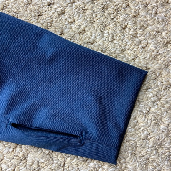 Zyia Active Rainbow Bomber Jacket Rainbow Stripe Navy Women's Sz M - Picture 4 of 5